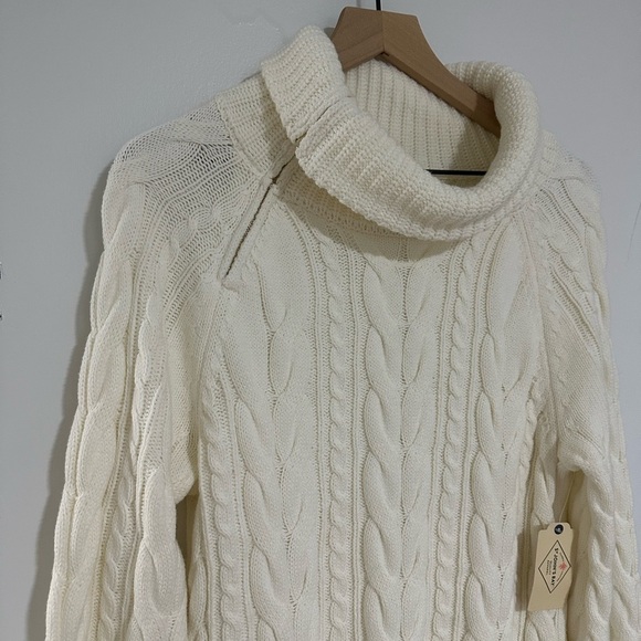 ST. JOHN'S BAY | Chunky Knit Turtleneck Sweater - Picture 4 of 5